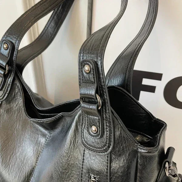 Noemie™ | Klassieke leather shopper