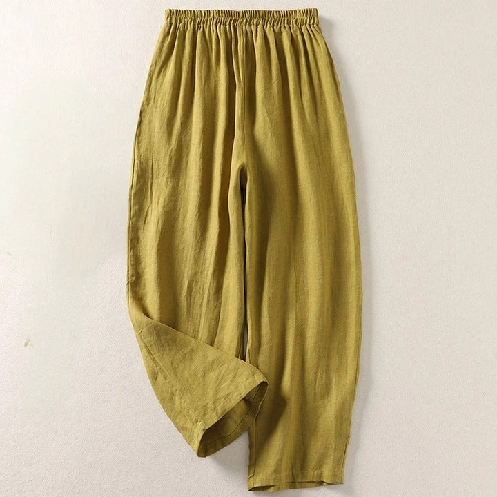 Linde | Luchtige Broek met Wijde Pijpen