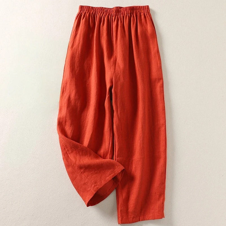 Linde | Luchtige Broek met Wijde Pijpen