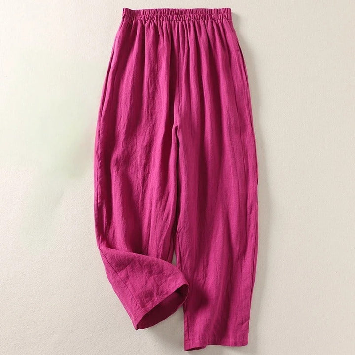 Linde | Luchtige Broek met Wijde Pijpen