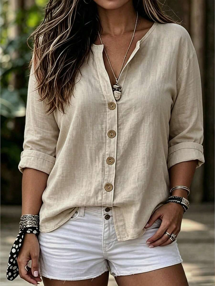 Sara | Luchtige Plus Size Zomerblouse (TIJDELIJK 1+1 GRATIS)