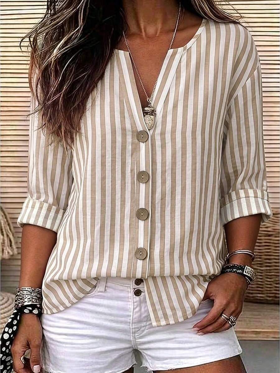 Sara | Luchtige Plus Size Zomerblouse (TIJDELIJK 1+1 GRATIS)