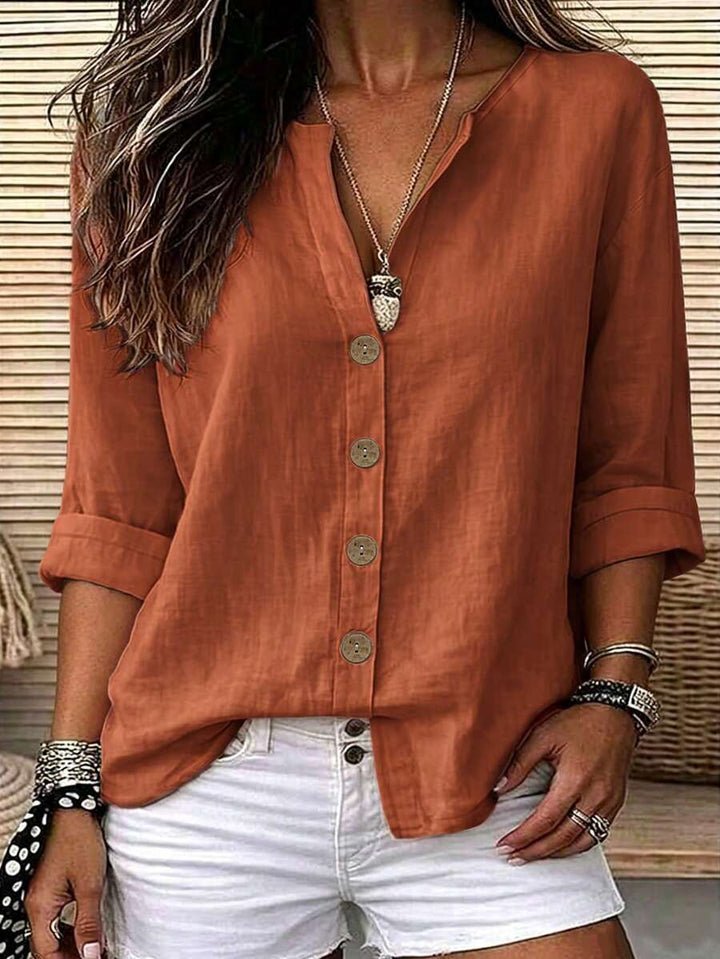 Sara | Luchtige Plus Size Zomerblouse (TIJDELIJK 1+1 GRATIS)