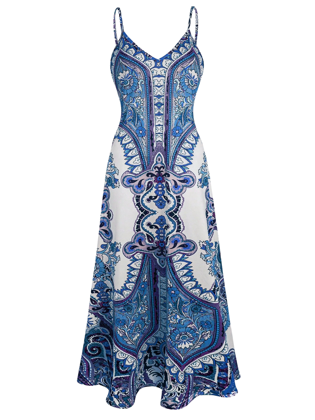Ottilie™ | Boho bloemen print zonder mouwen jurk
