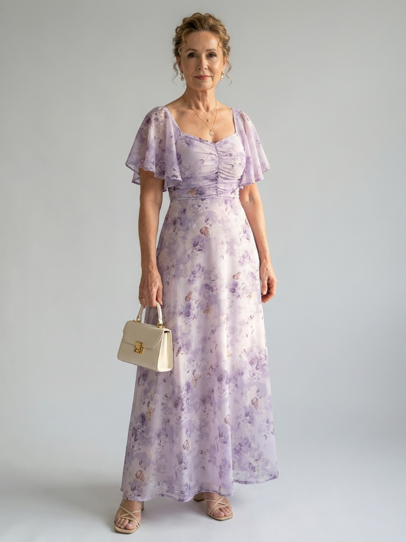 Vaelis | Flutter sleeve midi jurk