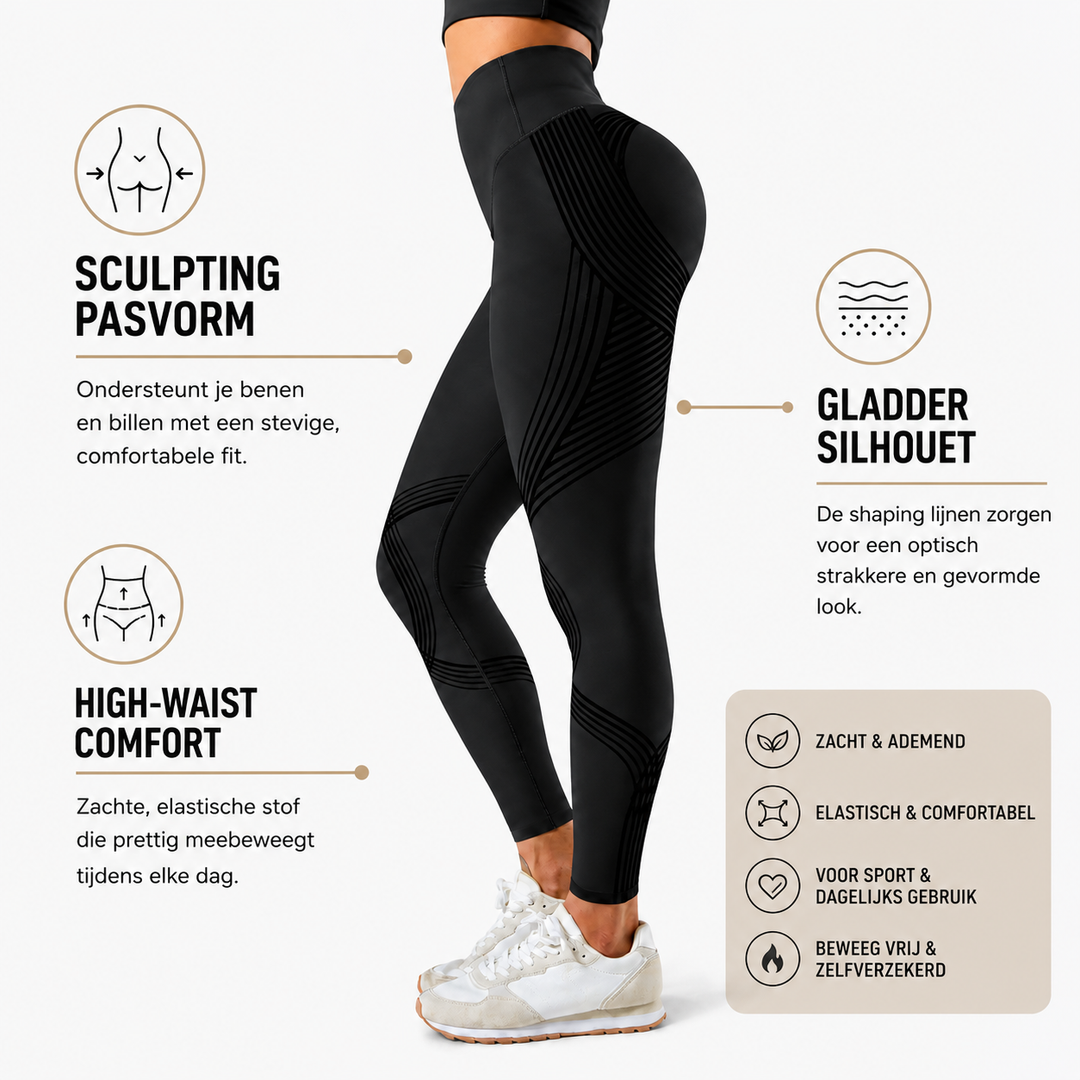 Valeria | Sculpting Compressie Legging (Tijdelijk 1+1 GRATIS)