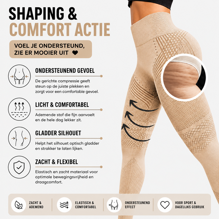 Valeria | Sculpting Compressie Legging (Tijdelijk 1+1 GRATIS)