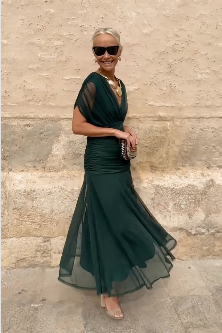 Elin | Maxi jurk met V-hals