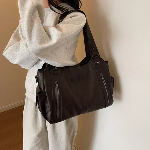 Noemie™ | Klassieke leather shopper