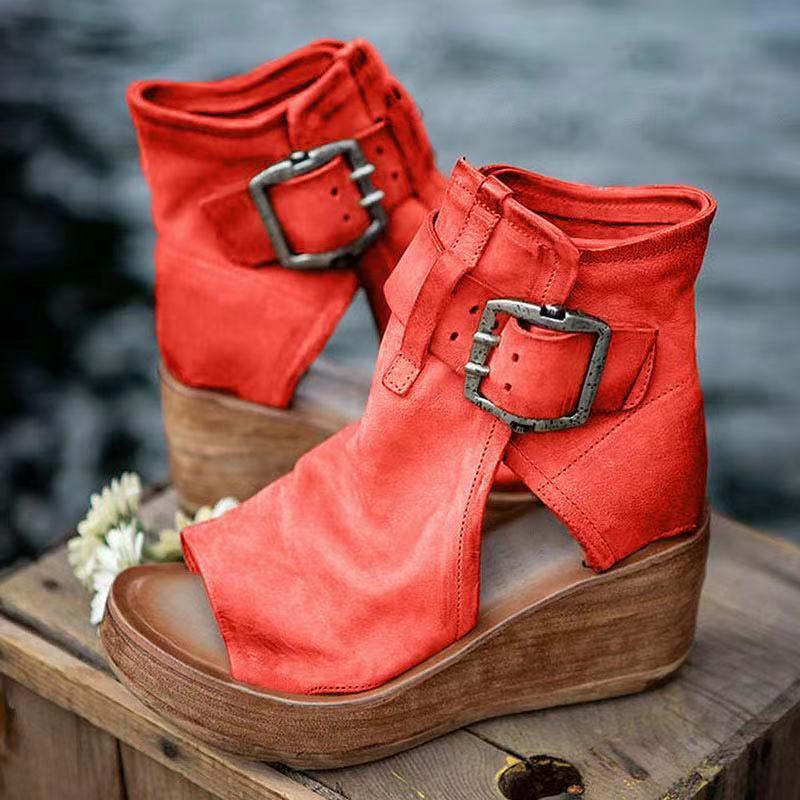 Elana | Stijlvolle orthopedische boho sleehaksandalen