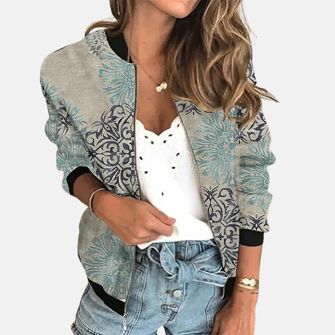 Vera | Licht Jasje met Print