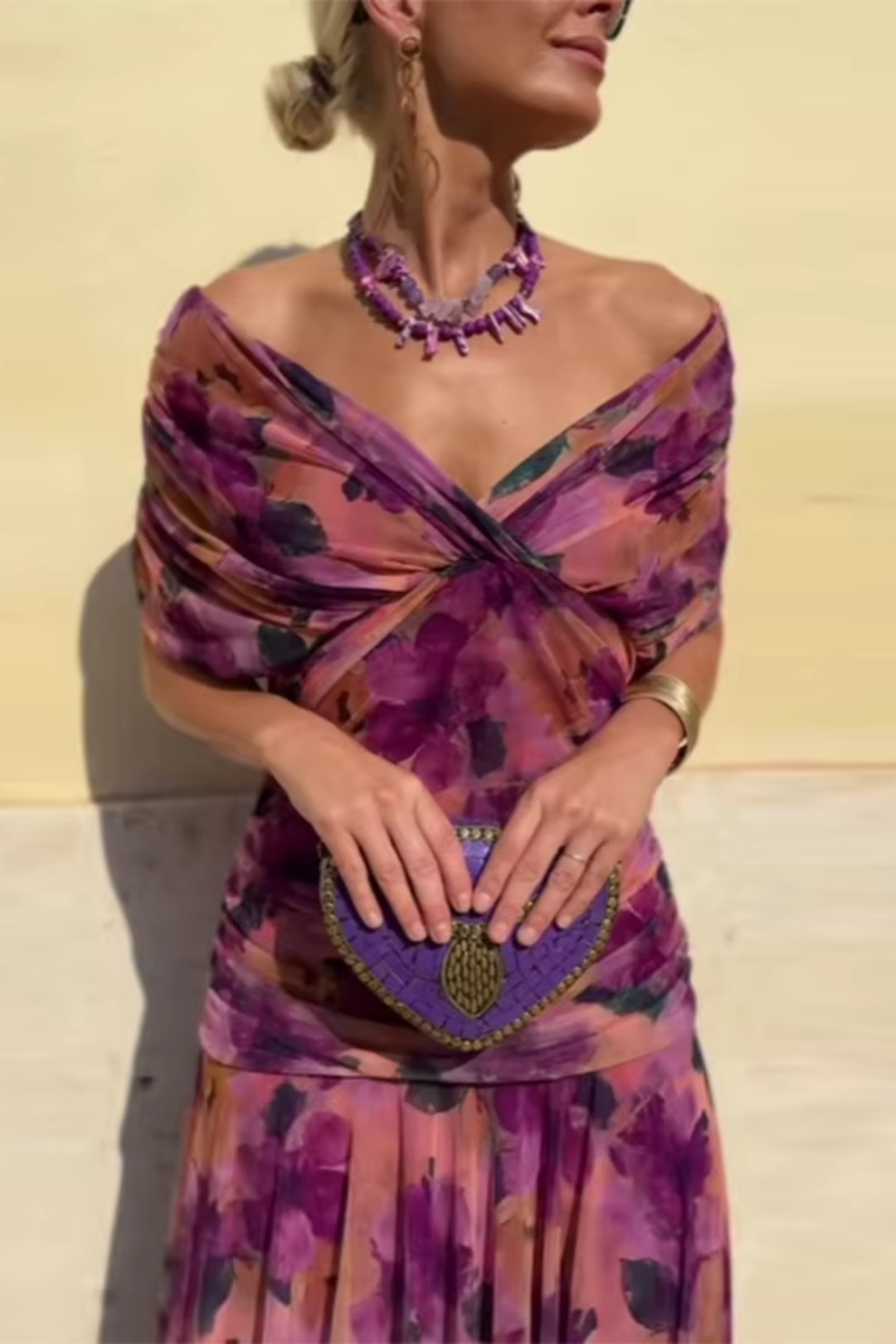 Elin | Maxi jurk met V-hals