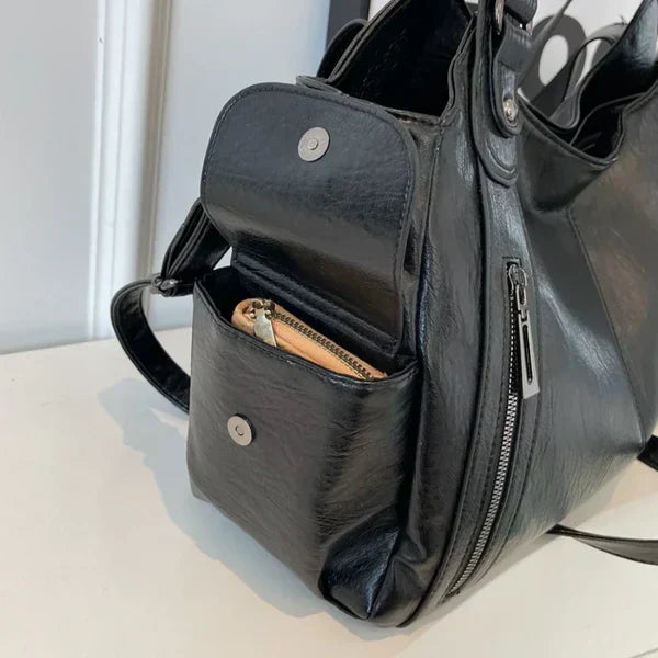 Noemie™ | Klassieke leather shopper