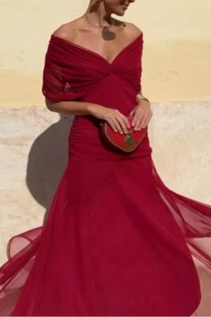 Elin | Maxi jurk met V-hals