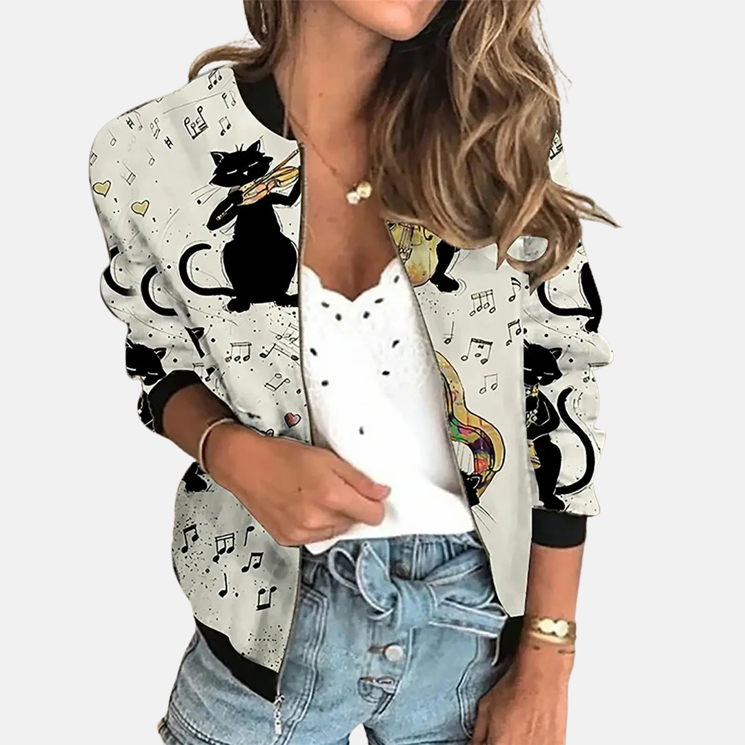 Vera | Licht Jasje met Print