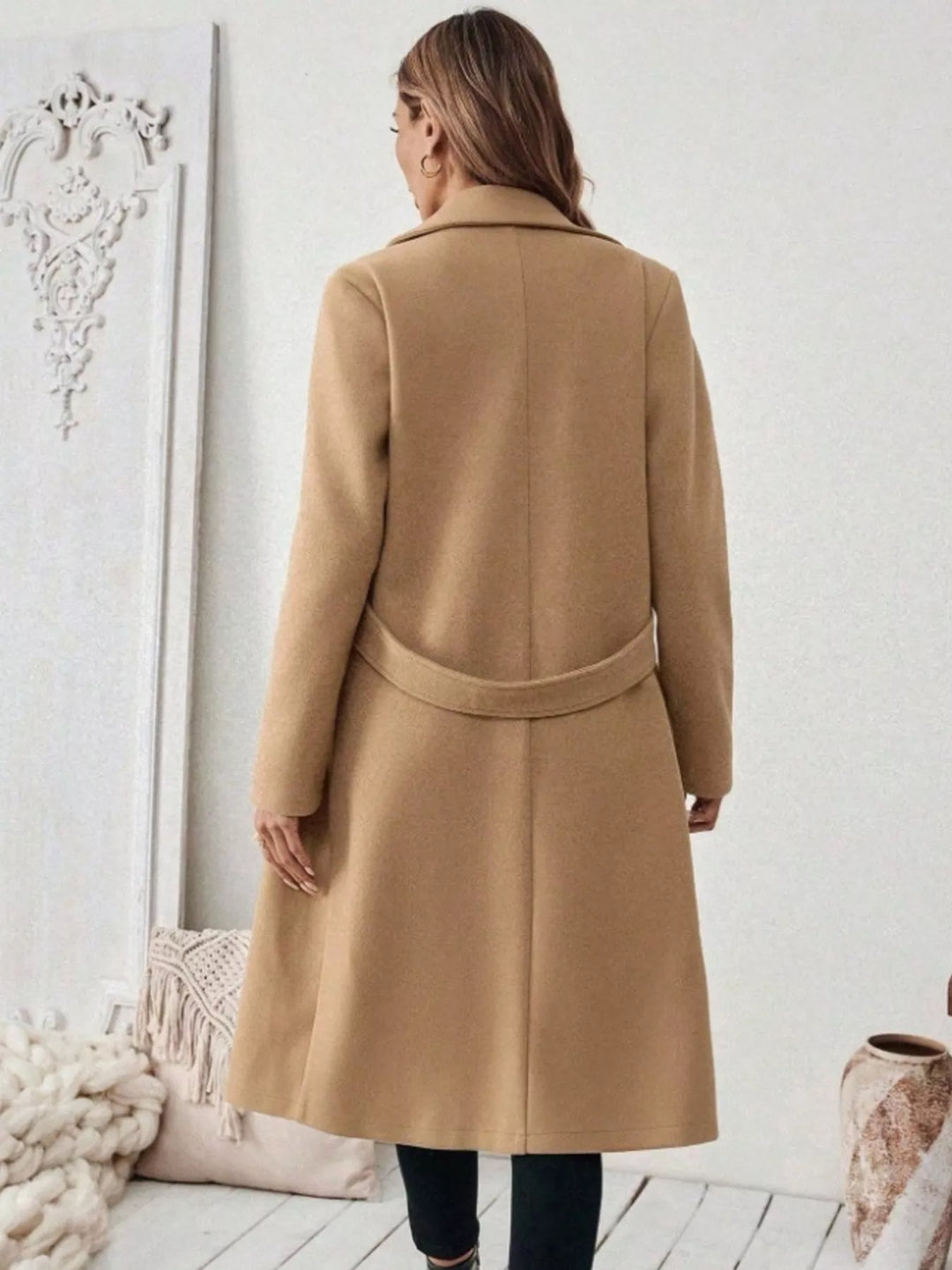 Laura | Elegante Mantel met Ceintuur