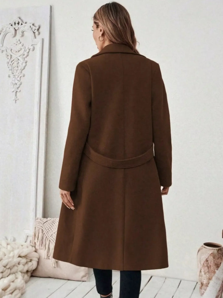 Laura | Elegante Mantel met Ceintuur
