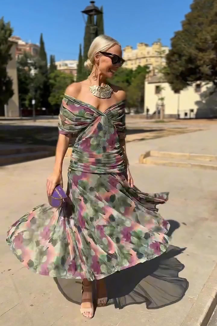 Elin | Maxi jurk met V-hals