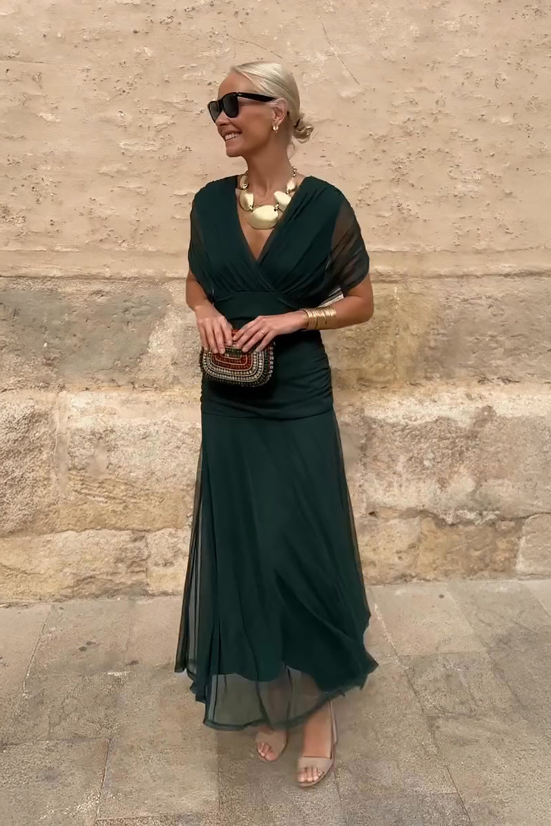 Elin | Maxi jurk met V-hals
