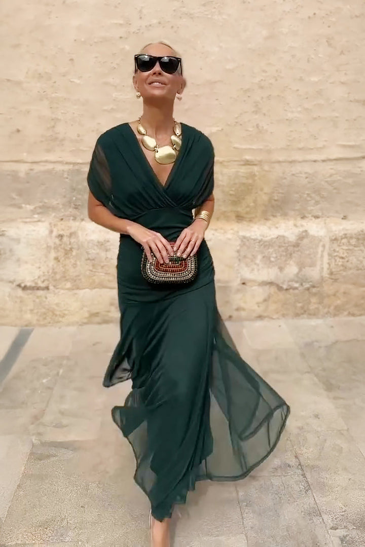 Elin | Maxi jurk met V-hals