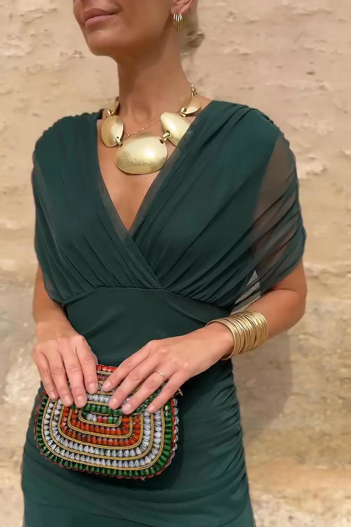 Elin | Maxi jurk met V-hals