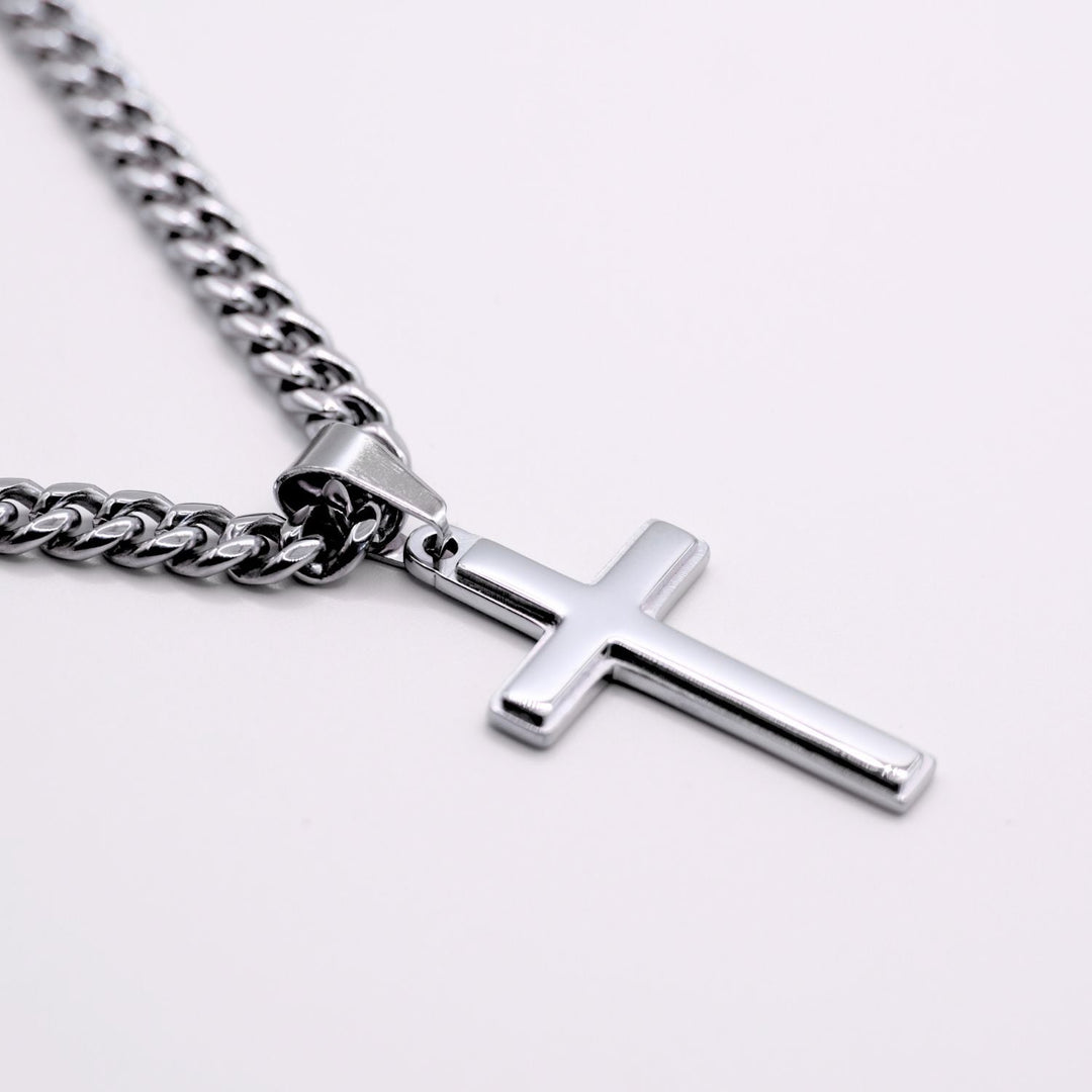 Aan mijn Zoon | Zilveren Kruis Ketting