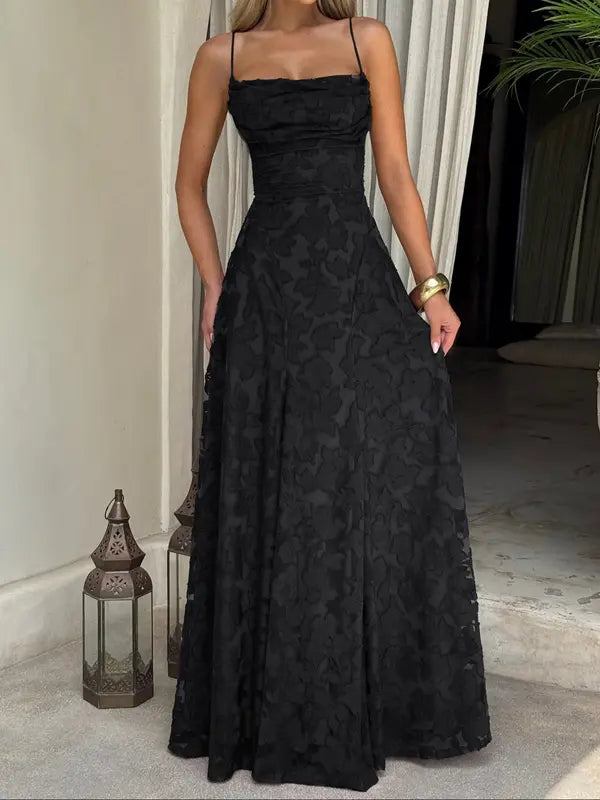 Xenia™ | Elegante backless lace long jurk fitted design for special occasions & parties
