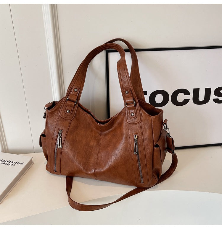 Rae™ | Klassieke leather handtas