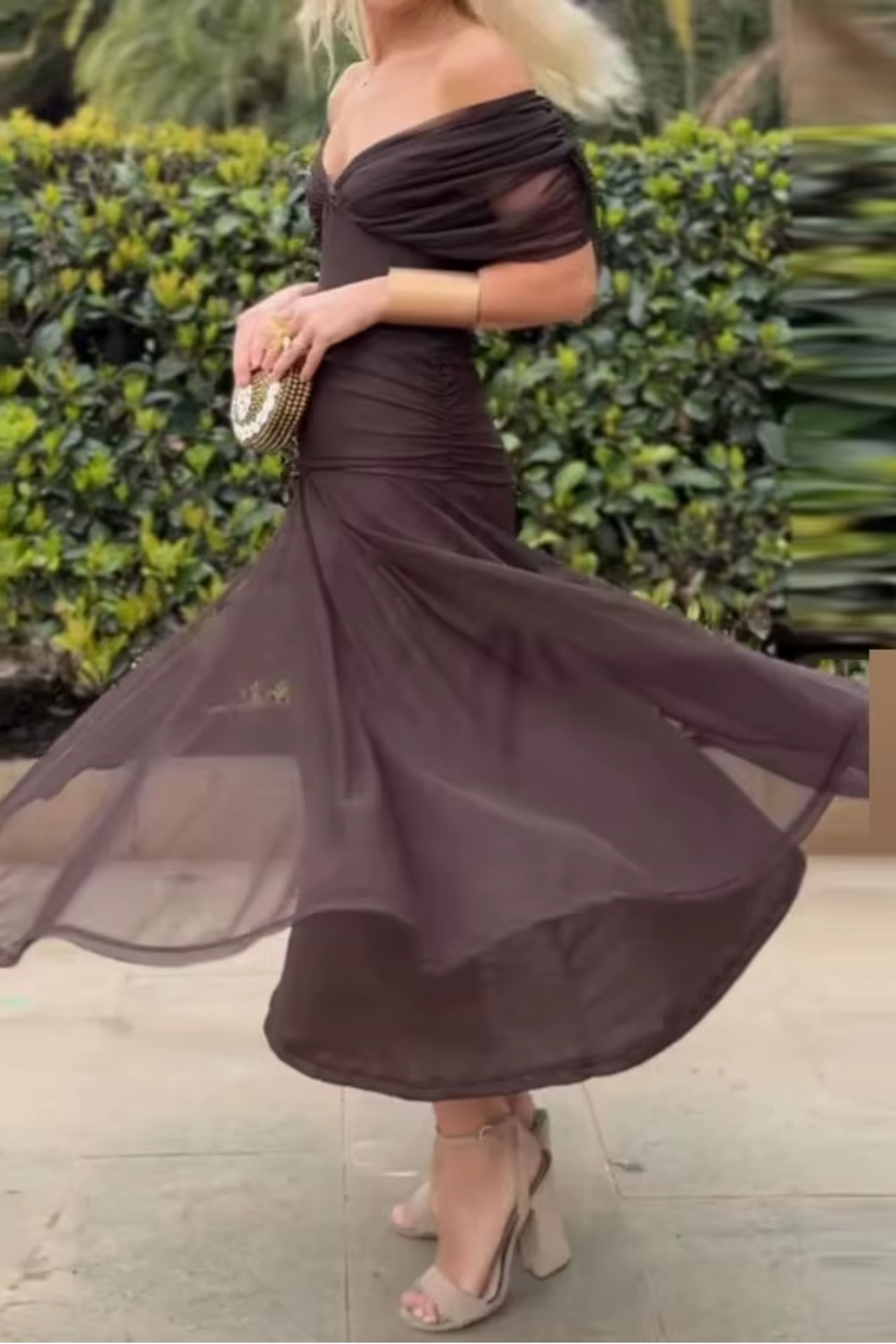Elin | Maxi jurk met V-hals