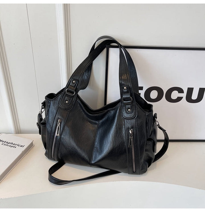 Noemie™ | Klassieke leather shopper