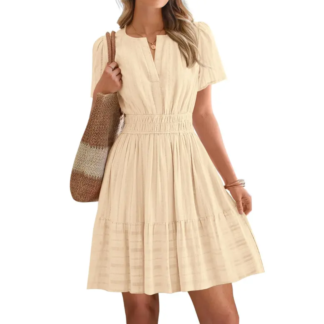 Blossom™ | Boho V-hals mini jurk