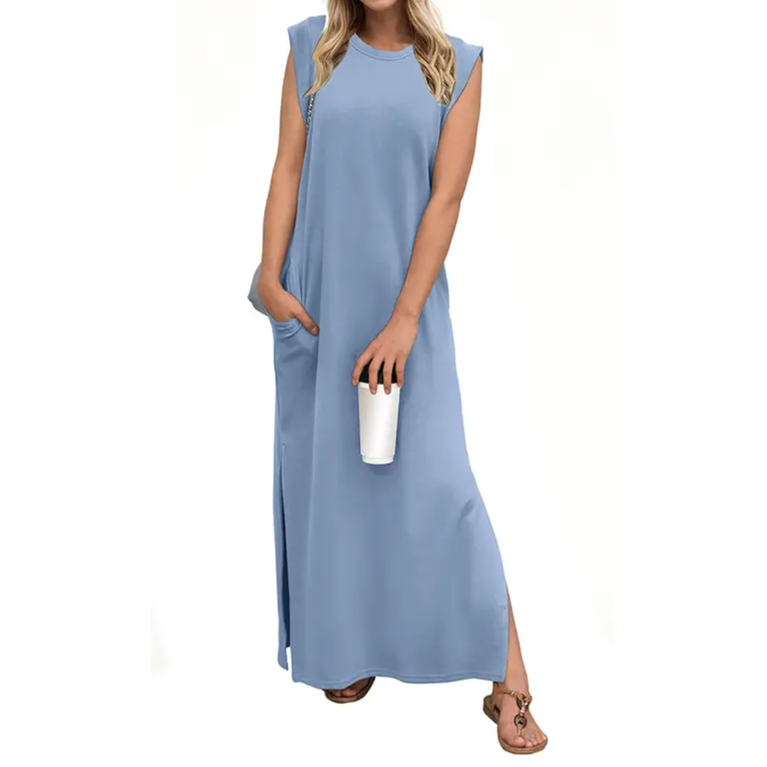 Lydia™ | Breezy split pocket maxi jurk