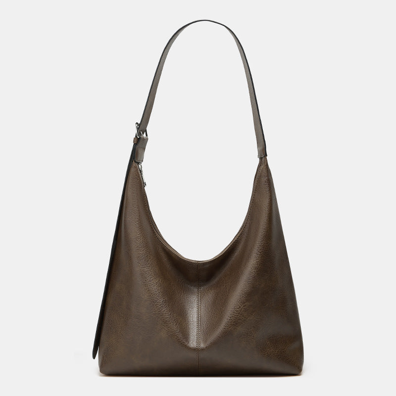 Desiree™ | Dames effen kleur pu leather schoudertas versatile daily shopping & work tas