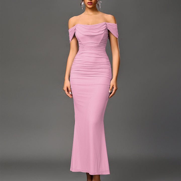 Eunoia™ | Elegante off shoulder backless mermaid jurk