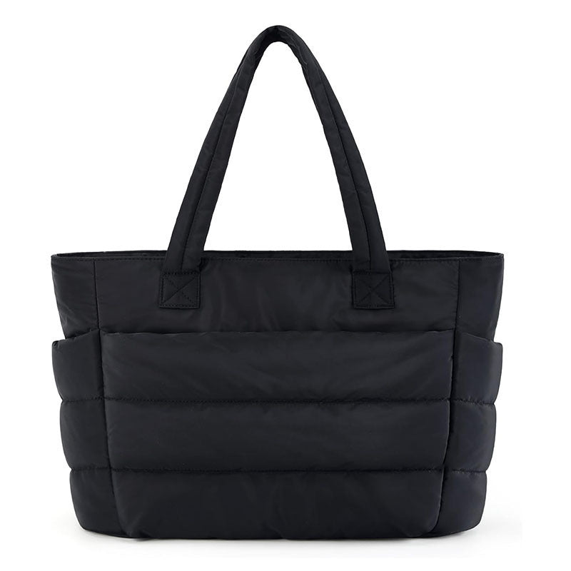 Nadine™ | Puffy bubble shopper voor dames gewatteerde laptop schoudertas
