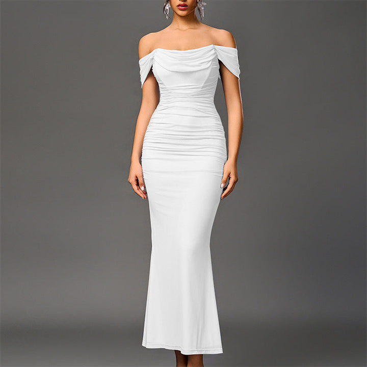 Eunoia™ | Elegante off shoulder backless mermaid jurk