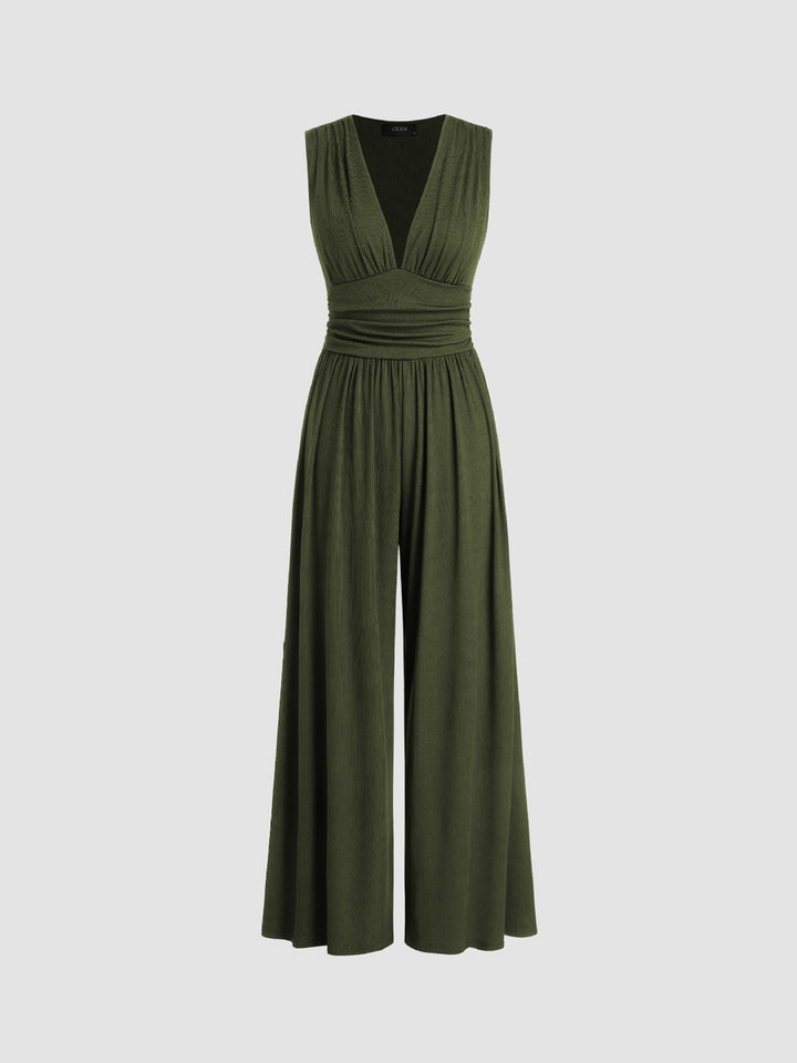 Christine | Chique zonder mouwen wide-leg jumpsuit