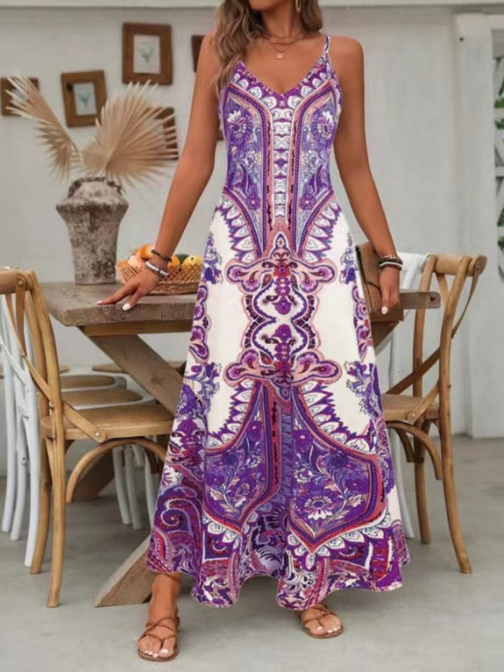 Pugar™ | Chique summer zonder mouwen strap maxi jurk