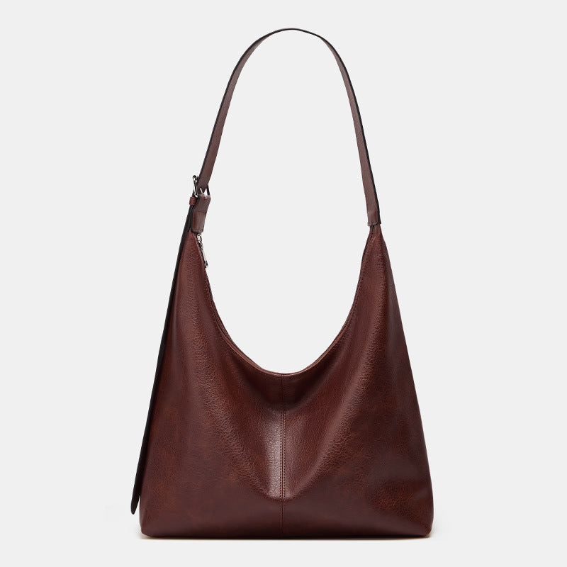 Desiree™ | Dames effen kleur pu leather schoudertas versatile daily shopping & work tas