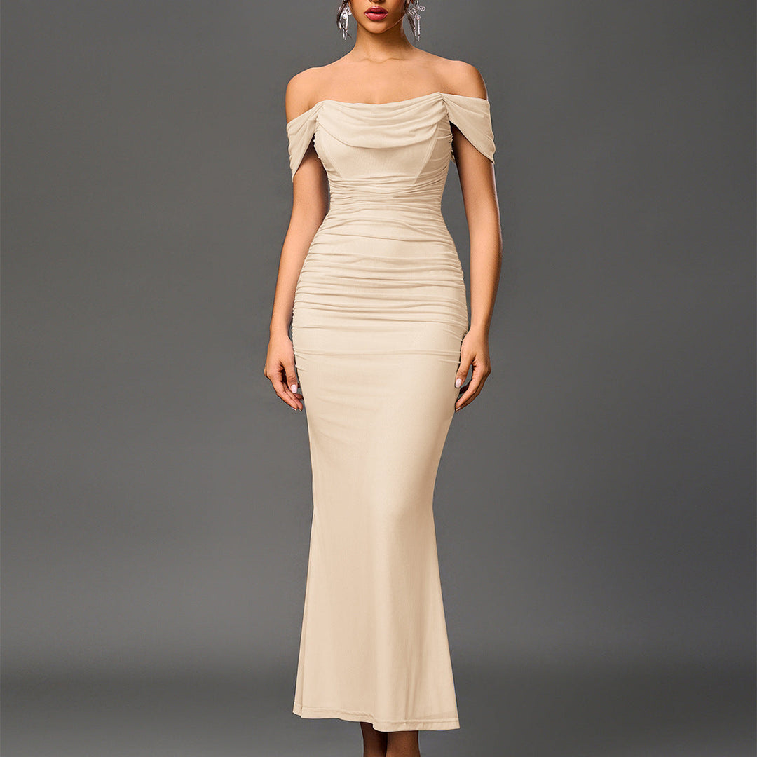 Eunoia™ | Elegante off shoulder backless mermaid jurk