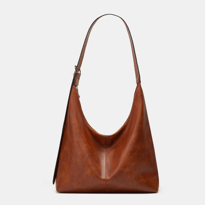 Desiree™ | Dames effen kleur pu leather schoudertas versatile daily shopping & work tas