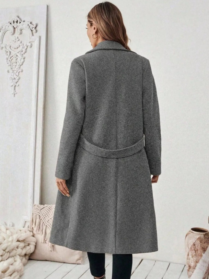 Laura | Elegante Mantel met Ceintuur
