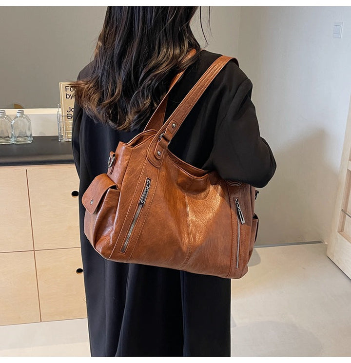 Rae™ | Klassieke leather handtas