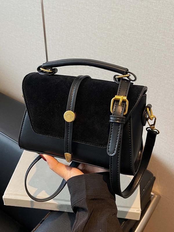 Avanlie™ | Trendy contrast stitching small square schoudertas