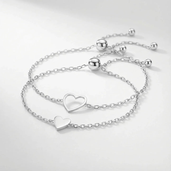Amora | Moeder-Dochter Hartarmband Set