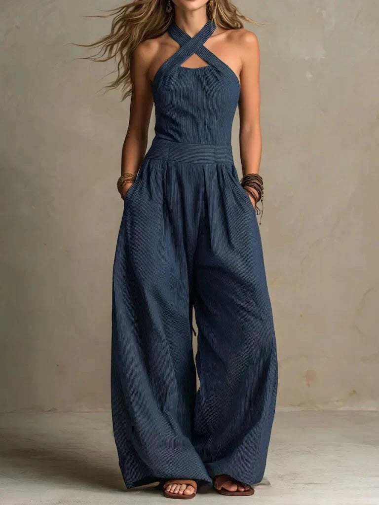 Ingrid | Elegante jumpsuit met overslaghals